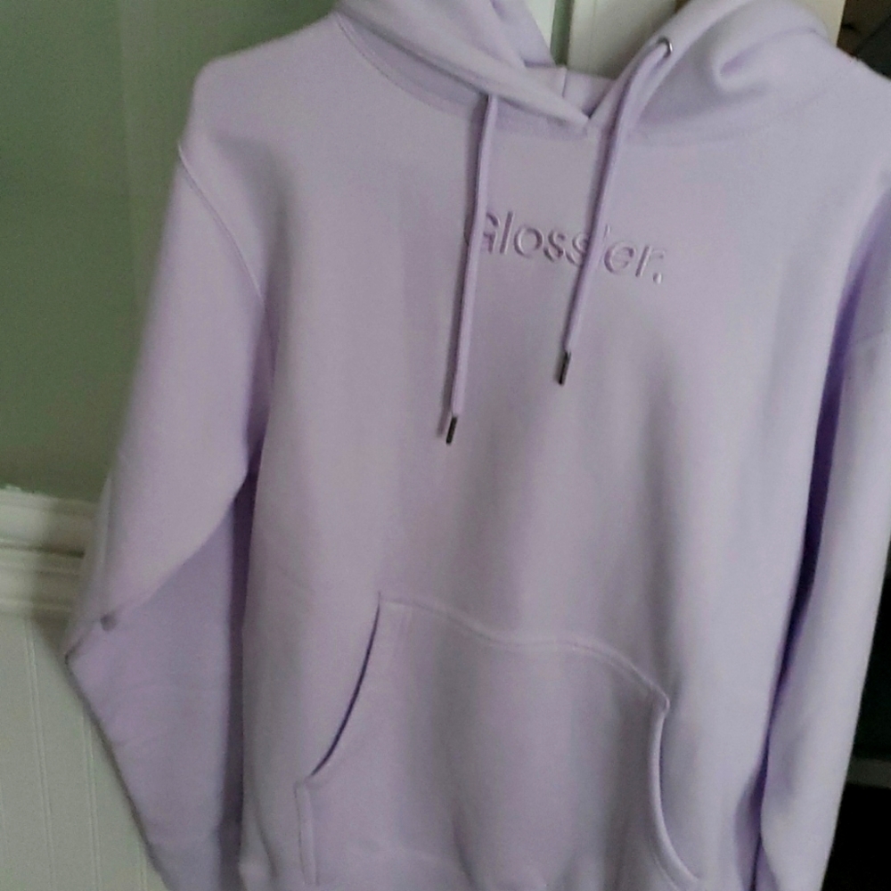 NWOT Glossier Lavender Hoodie